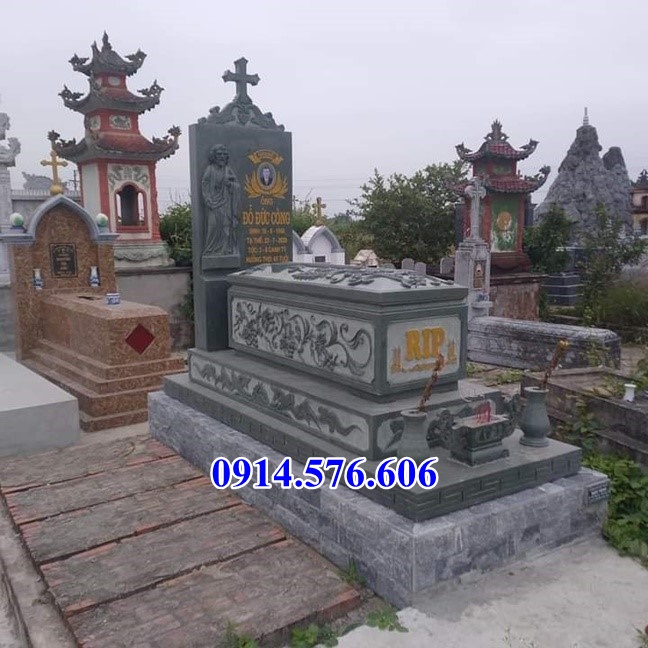 31 Mộ đá công giáo nghĩa trang đạo thiên chúa đẹp bán tại Quảng Trị