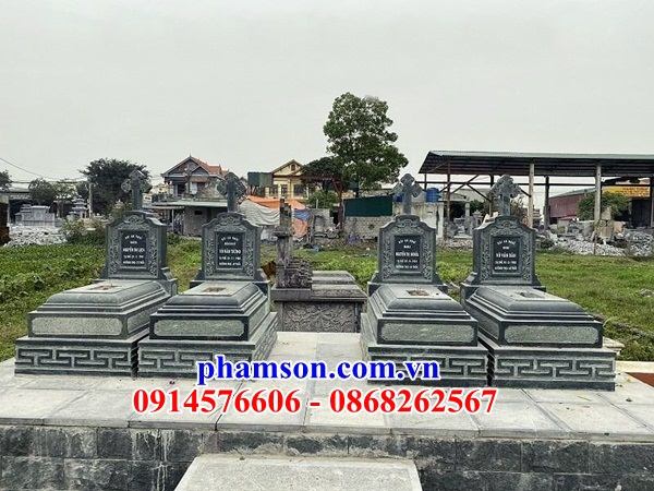 31 Mộ đá ninh bình nghĩa trang khu lăng mồ mả cất giữ để hũ tro hài cốt gia đình ông bà bố mẹ ba má công giáo đạo thiên chúa đẹp bán tại Quảng Trị
