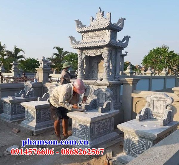 31 Mộ mồ mả bằng đá thanh hóa nguyên liên khối cao cấp hiện đại đơn gian không mái tam ba năm cấp đẹp bán tại Khánh Hòa