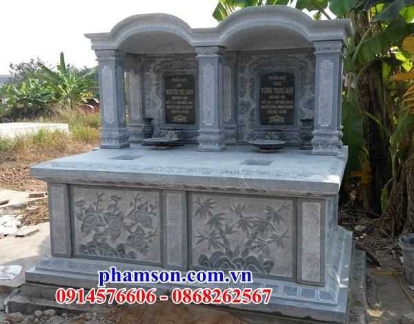 33 Mẫu mộ mồ mả đá gia đình dòng họ ông bà bố mẹ hai ba bốn ngôi liền nhau đôi đẹp bán tại Đà Nẵng