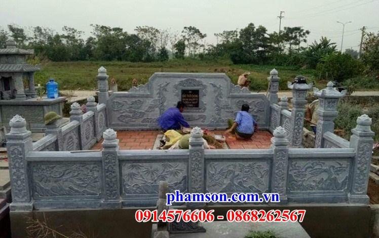34 Lăng mộ đá dòng họ gia đình ông bà bố mẹ đẹp bán Thái Nguyên