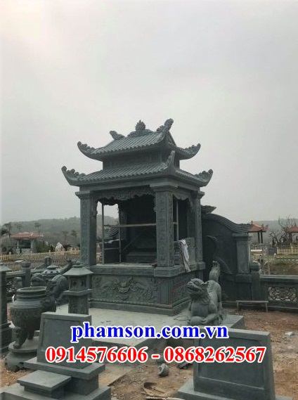 36 Khu lăng mộ bằng đá xanh rêu kích thước chuẩn phong thủy đẹp tại Bình Định