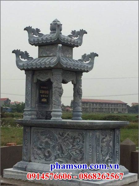 36 Mộ mồ mả đá xanh hai mái ông bà bố mẹ gia đình dòng họ đẹp bán tại Quảng Bình