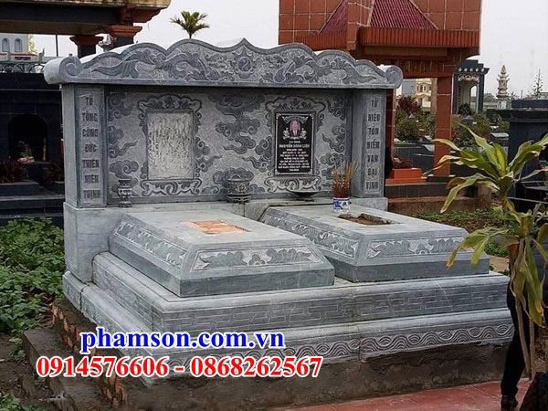 37 Mẫu mộ mồ mả đá thanh hóa đôi hai ba ngôi liền nhau cất giữ để đựng hũ hộp tro hài cốt gia đình dòng họ ông bà bố mẹ ba má đẹp bán tại Phú Yên