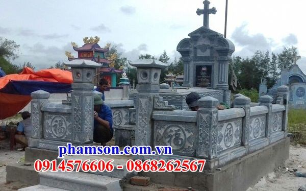 39 Mẫu mộ đá nghĩa trang khu lăng mồ mả cất giữ để tro hài cốt gia đình dòng họ ông bà bố mẹ ba má công giáo đạo thiên chúa đẹp bán tại Sơn La