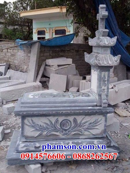 39 Mẫu mộ đá thanh hóa nghĩa trang khu lăng mồ mả cất giữ để tro hài cốt gia đình dòng họ ông bà bố mẹ ba má công giáo đạo thiên chúa đẹp bán tại Sơn La