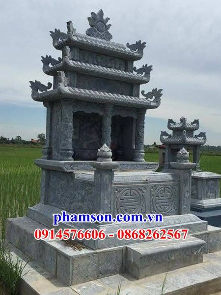 39 Mẫu mộ mồ mả đá ninh bình cất giữ để đựng hũ tro hài cốt ông bà bố mẹ gia đình dòng họ hai ba bốn năm ngôi liền nhau đôi đẹp bán tại Ninh Thuận