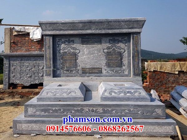 39 Mẫu mộ mồ mả đá xanh cất giữ để đựng hũ tro hài cốt ông bà bố mẹ gia đình dòng họ hai ba bốn năm ngôi liền nhau đôi đẹp bán tại Ninh Thuận