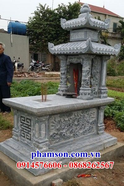 39 Mộ mồ mả đá xanh hai mái gia đình dòng họ ông bà bố mẹ đẹp bán tại Đà Nẵng