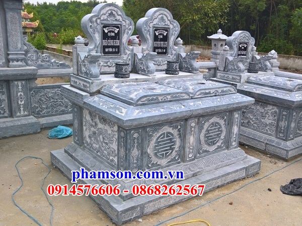 40 Mẫu mộ mồ mả đá ninh bình đôi hai ba bốn ngôi liền nhau cất giữ để đựng hũ tro hài cốt gia đình dòng họ ông bà bố mẹ ba má đẹp bán tại Bình Thuận