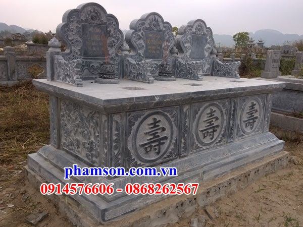 40 Mẫu mộ mồ mả đá thanh hóa đôi hai ba bốn ngôi liền nhau cất giữ để đựng hũ tro hài cốt gia đình dòng họ ông bà bố mẹ ba má đẹp bán tại Bình Thuận