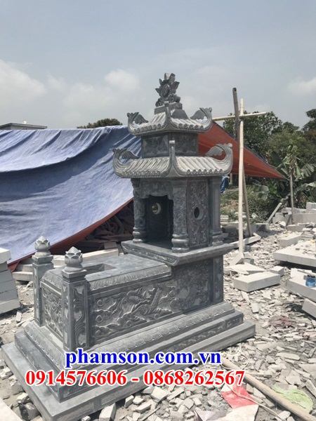 43 Mộ mồ mả đá ninh bình hai mái cất giữ để đựng hũ hộp tro hài cốt gia đình dòng họ đẹp bán tại Phú Yên