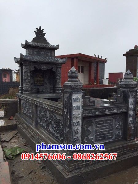 43 Mộ mồ mả đá thanh hóa hai mái cất giữ để đựng hũ hộp tro hài cốt gia đình dòng họ đẹp bán tại Phú Yên