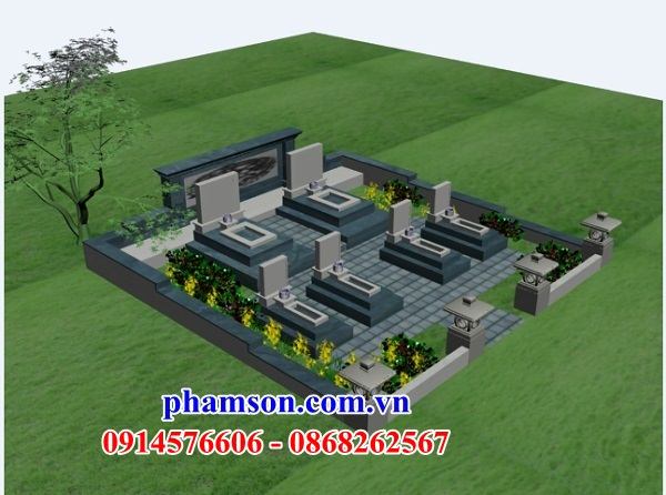 44 Thiết kế phối cảnh 3D khu lăng mộ bằng đá xanh rêu tại Ninh Thuận