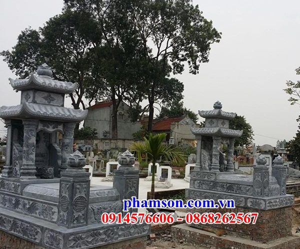 45 Mộ mồ mả đá thanh hóa hai mái cất giữ để đựng hũ hộp tro hài cốt gia đình dòng họ đẹp bán tại Ninh Thuận