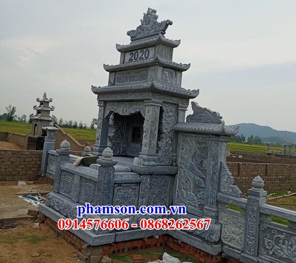 46 Mẫu mồ mả mộ đá đôi hai ba bốn ngôi liền nhau cất giữ để đựng hũ hộp tro hài cốt gia đình dòng họ ông bà bố mẹ ba má đẹp bán tại TP Hồ Chí Minh