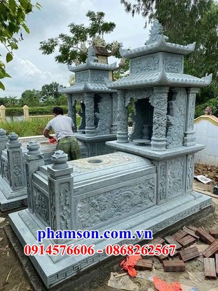 46 Mộ mồ mả đá hai mái đẹp bán tại Bình Thuận