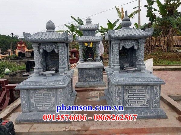 46 Mộ mồ mả một mái bằng đá thanh hóa cất giữ đựng hũ tro hài cốt gia đình dòng họ ông bà bố mẹ ba má đẹp bán Ninh Thuận
