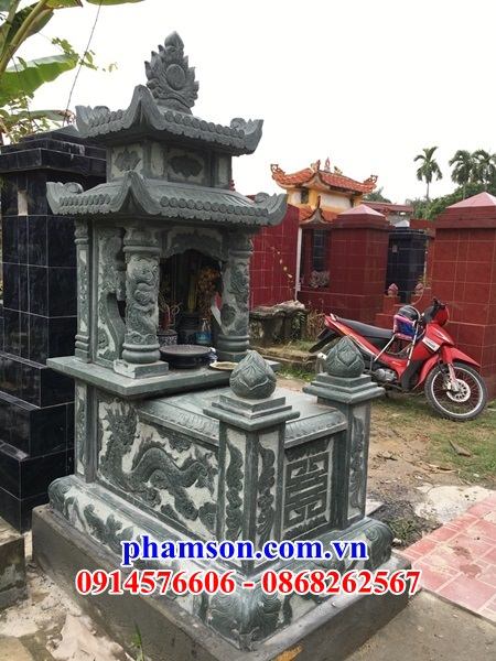 47 Mẫu khu lăng mộ tổ tiên bằng đá xanh rêu điêu khắc tinh xảo tại Điện Biên