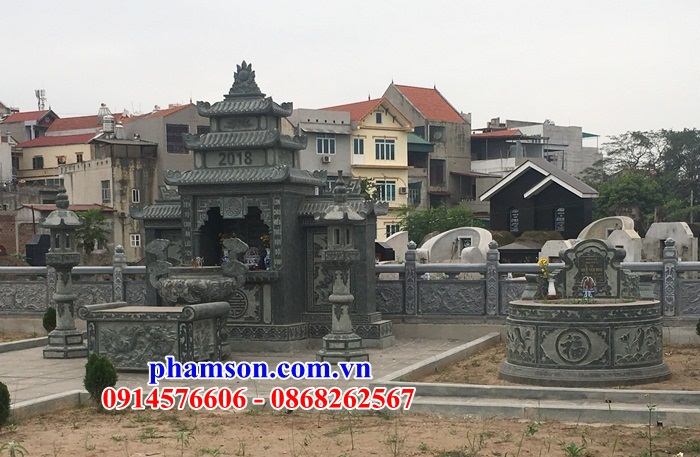 47 Mẫu khu lăng mộ tổ tiên bằng đá xanh rêu tự nhiên cao cấp tại Điện Biên