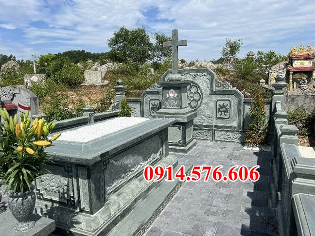 47 Mộ đá công giáo nghĩa trang đạo thiên chúa đẹp bán tại Hòa Bình