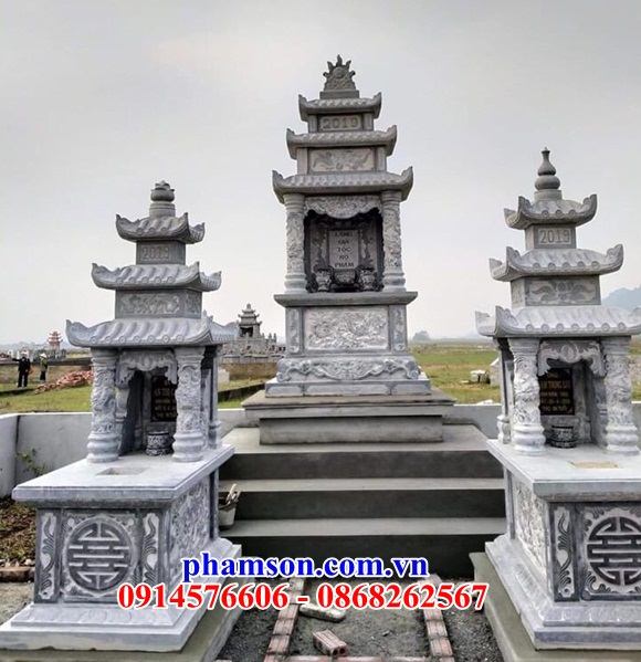 48 Mộ ba mái bằng đá đẹp bán tại Kiên Giang