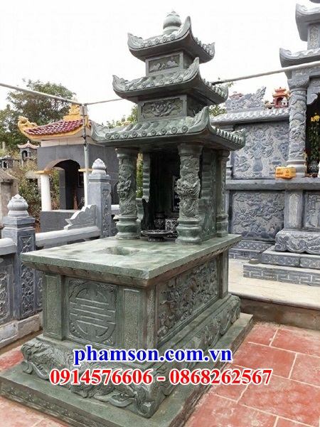 49 Mẫu mồ mả tổ tiên bằng đá xanh rêu chạm khắc hoa văn tinh xảo tại Lâm Đồng