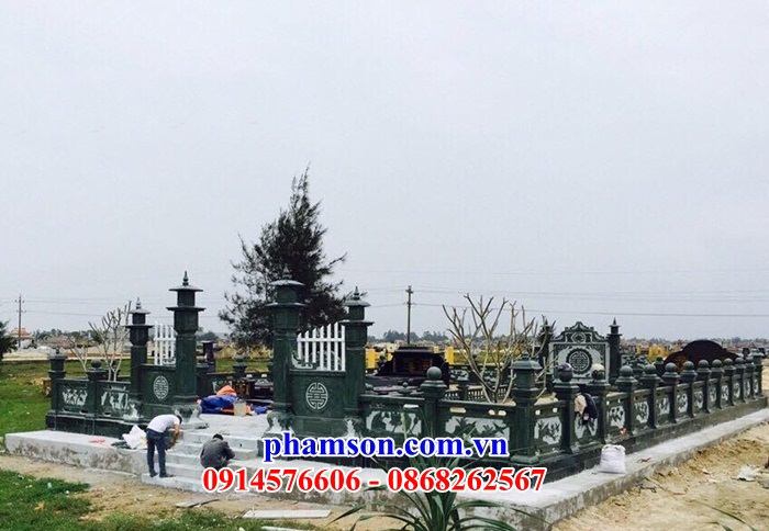 49 Mẫu mồ mả tổ tiên bằng đá xanh rêu tự nhiên cao cấp tại Lâm Đồng