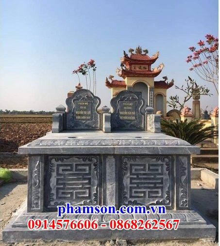 49 Mẫu mộ mồ mả đá đôi hai ba bốn ngôi liền nhau cất giữ để đựng hũ hộp tro hài cốt gia đình dòng họ ông bà bố mẹ đẹp bán tại Bình Phước