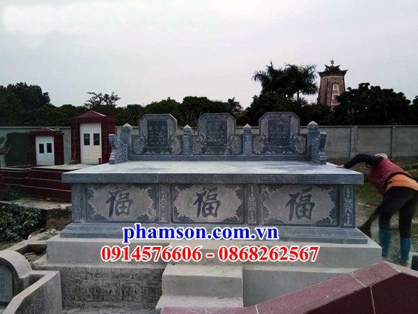 49 Mẫu mộ mồ mả đá ninh bình đôi hai ba bốn ngôi liền nhau cất giữ để đựng hũ hộp tro hài cốt gia đình dòng họ ông bà bố mẹ đẹp bán tại Bình Phước