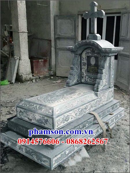 56 Mẫu mộ đá ninh bình nghĩa trang khu lăng mồ mả gia đình dòng họ ông bà bố mẹ công giáo đạo thiên chúa đẹp bán tại Bắc Ninh