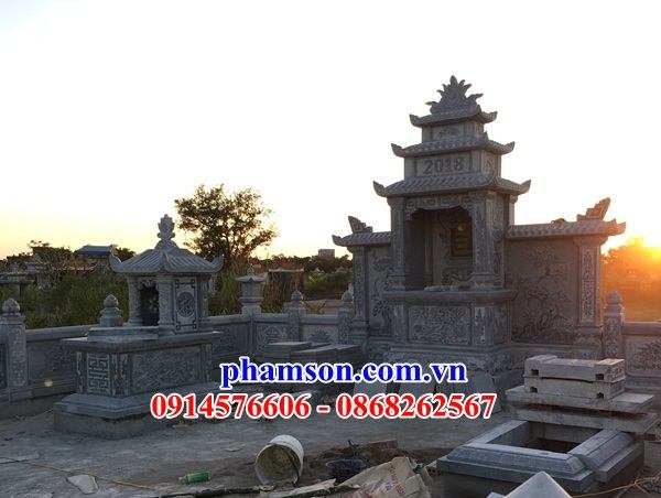56 Mộ mồ mả một mái bằng đá cất giữ để đựng hũ hộp tro hài cốt gia đình dòng họ ông bà bố mẹ bán tại Hà Tĩnh