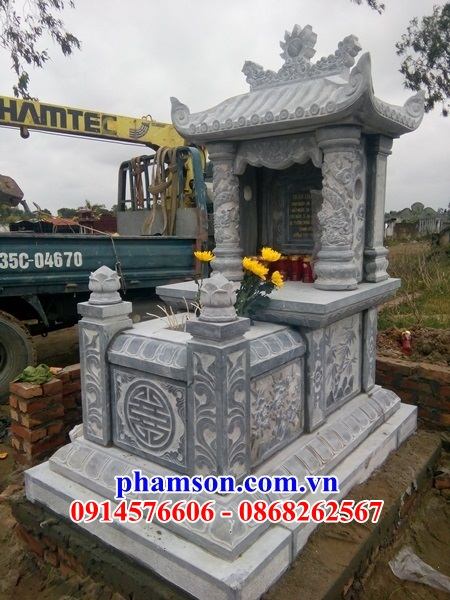 56 Mộ mồ mả một mái bằng đá ninh bình cất giữ để đựng hũ hộp tro hài cốt gia đình dòng họ ông bà bố mẹ bán tại Hà Tĩnh