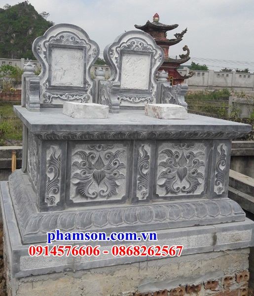 58 Mẫu mộ mồ mả đá đôi đẹp bán tại Hậu Giang