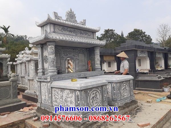 63 Mẫu mộ mồ mả đá đôi đẹp bán tại Trà Vinh