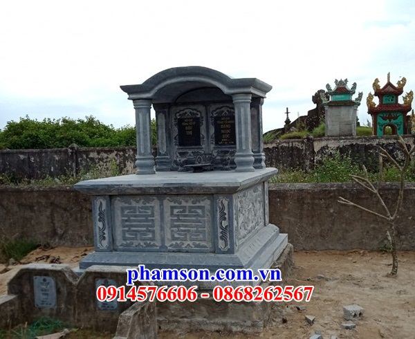 64 Mẫu mộ mồ mả đá thanh hóa đôi hai ba bốn ngôi liền nhau cất giữ để đựng hũ hộp tro hài cốt gia đình dòng họ ông bà bố mẹ đẹp bán tại Vĩnh Long
