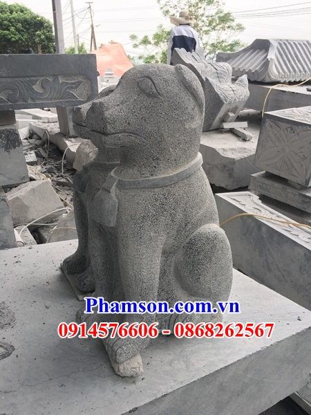 69 Mẫu chó phong thủy trấn yểm canh cổng bằng đá cổ đẹp bán Hà Nội