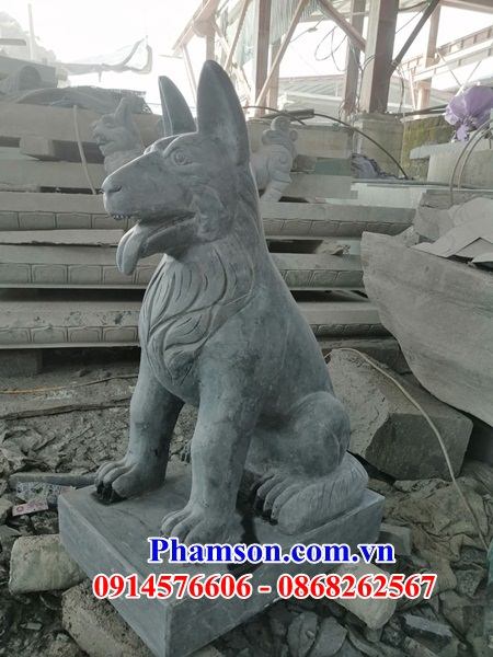 69 Mẫu chó phong thủy trấn yểm canh cổng bằng đá đẹp bán Hà Nội