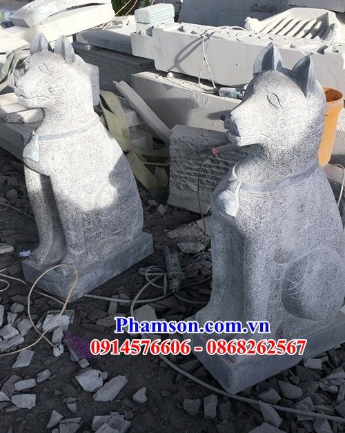 69 Mẫu chó phong thủy trấn yểm canh cổng bằng đá ninh bình đẹp bán Hà Nội