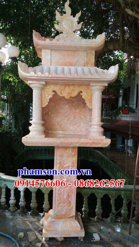 Bàn đá vàng nguyên khối thờ mẫu cửu trùng thiên thổ địa thần linh sơn thần đẹp bán tại Phú Thọ