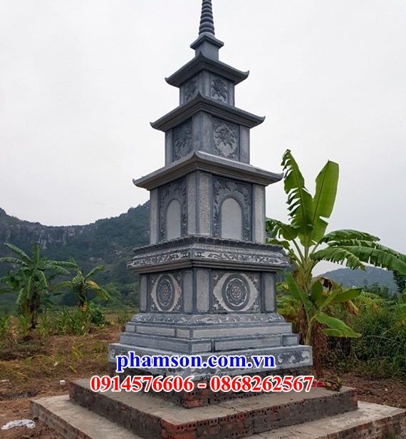 Lăng mộ tháp cất để tro cốt gia đình đá - 7