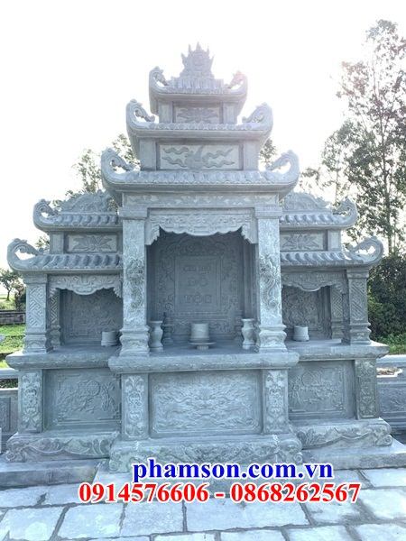 Mẫu mộ đôi khu nghĩa trang gia đình dòng họ đẹp nhất hiện nay bằng đá mỹ nghệ Ninh Bình