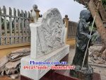 06 Cuốn thư nhà thờ bằng đá trắng tự nhiên nguyên khối thiết kế cơ bản