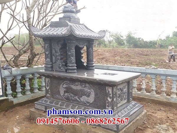 07 Mẫu mộ đá thanh hóa cao cấp tự nhiên một mái đẹp bán tại Hà Giang