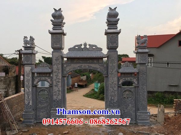 100 Mẫu cổng trụ biểu đình chùa bằng đá mỹ nghệ Ninh Bình