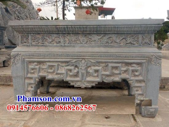 106 Mẫu bộ bàn lễ đặt tại đình đền chùa bằng đá khối ninh bình giá rẻ