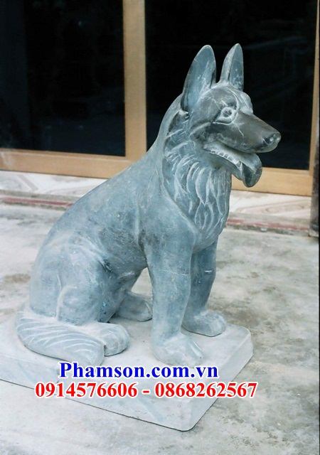 106 Ý nghĩa chó canh cổng phong thủy trấn yểm bằng đá xanh Thanh Hóa