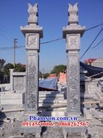 112 Mẫu cột vuông nhà thờ đình chùa bằng đá nguyên khối bán báo giá toàn quốc đẹp