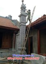 113 Mẫu cột đèn đồng trụ bằng đá mỹ nghệ Ninh Bình tự nhiên nguyên khối đẹp
