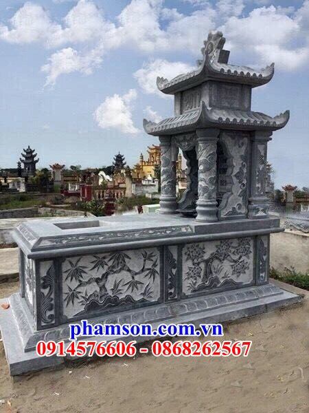 12 Mộ hiện đại hai mái bằng đá đẹp Quảng Ninh